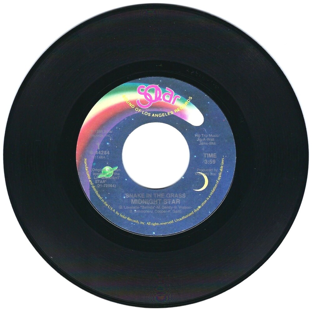 Midnight Star - Snake In The Grass / TV Mix - 1988 Solar VG+ 45 RPM Soul Vinyl
